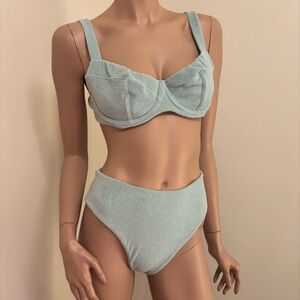 Victorias Secret Green Terry Cloth Bikini NWT Small 36C